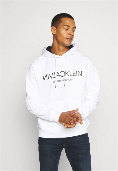 calvin klein kapuzenpullover herren weiß